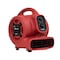Xpower Mini Mighty Air Mover W/  Power Outlets and 3 hr Timer, 1/4 HP, 925 CFM, 2.3 Amps, 4 Positions, 3 Speeds P-230AT-Red - alternate 1